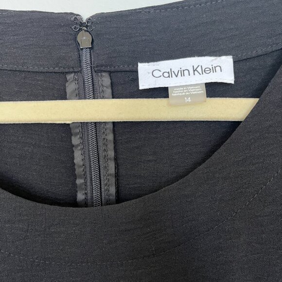 NWT Calvin Klein Black Sleeveless Wide Leg Crop Jumpsuit 14 - Picture 9 of 9